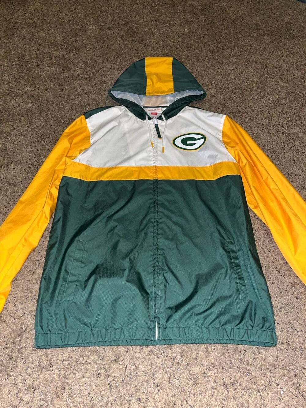 Green Bay Packers Mitchell & Ness windbreaker